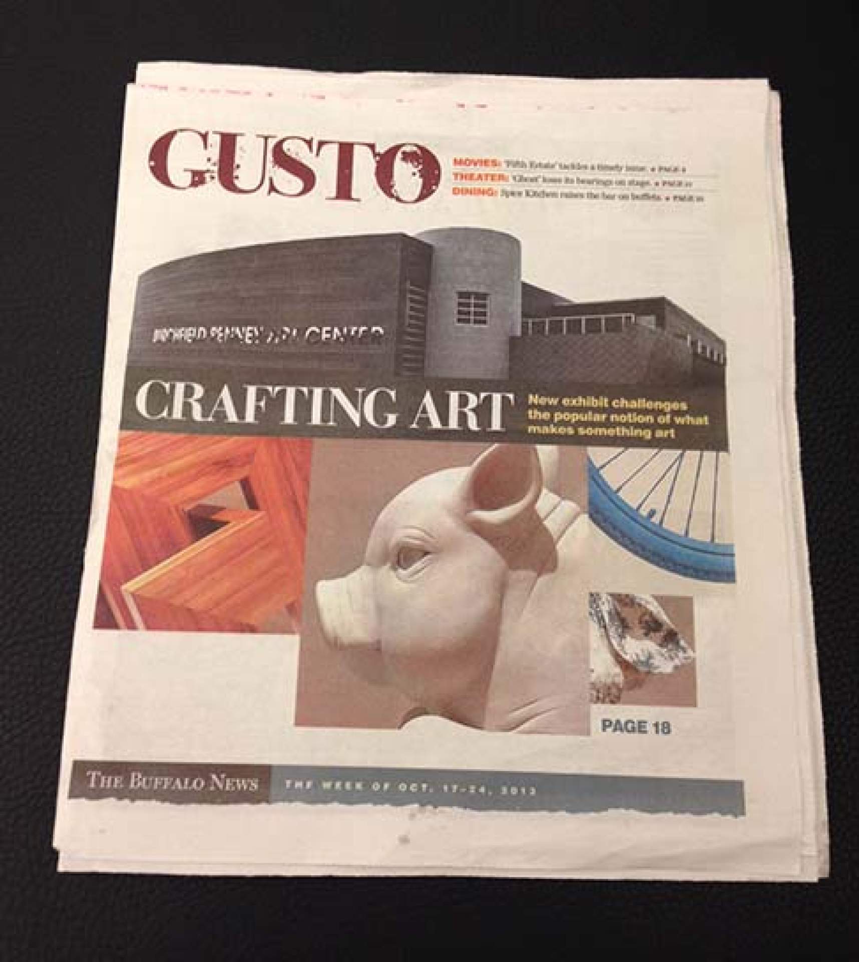 <em>Art in Craft Media 2013</em> is on the cover of Gusto
